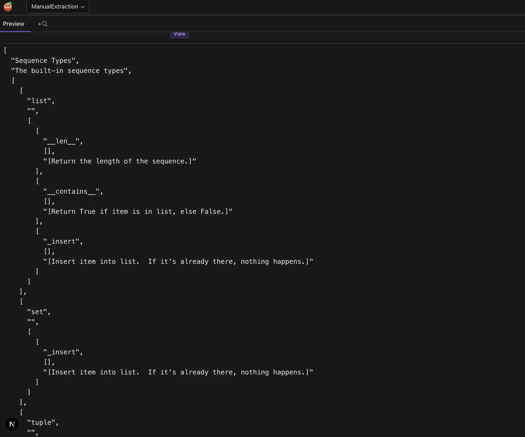 CocoInsight Data Preview for Array Module