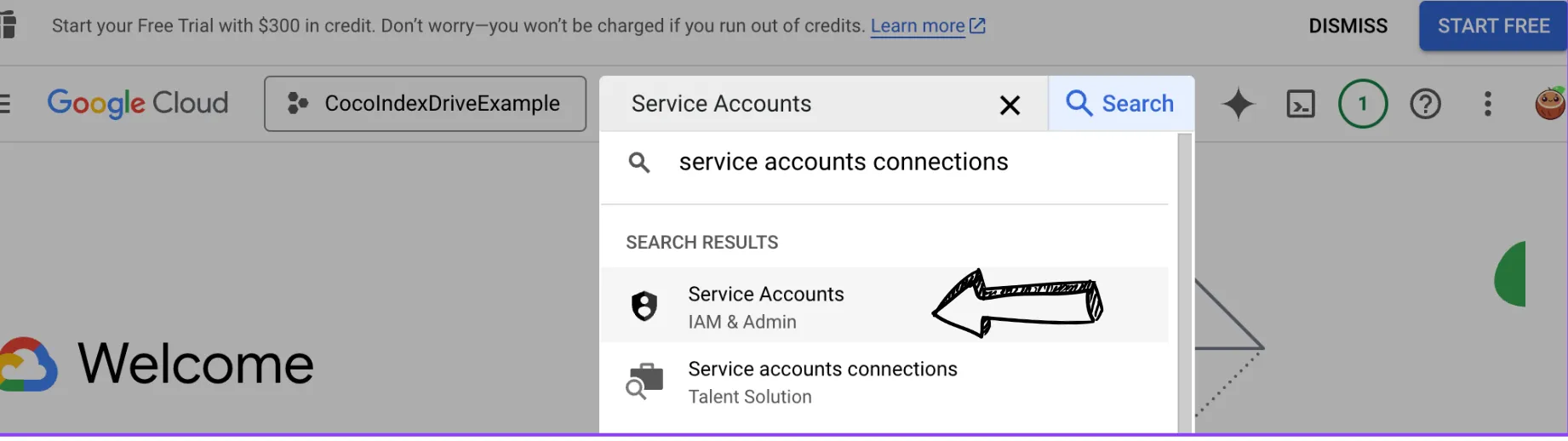Service Account Search
