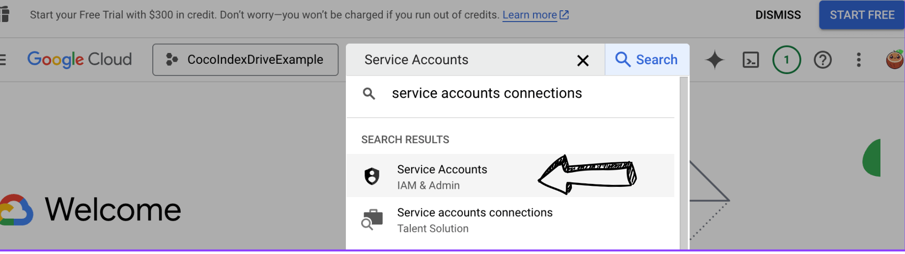 Service Account Search