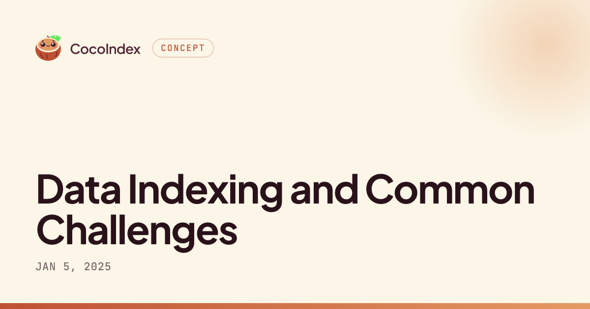 Data Indexing and Common Challenges · CocoIndex